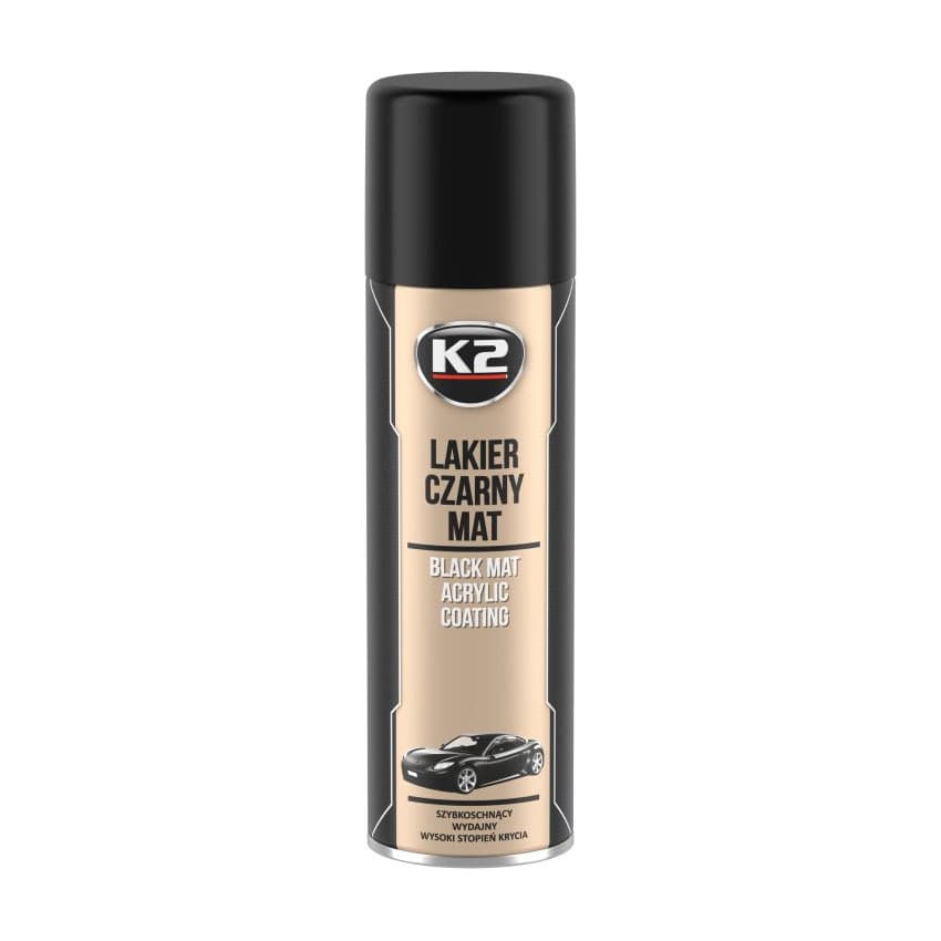 Black mat acrylic 500ml ספרי שחור מאט גימור קשי