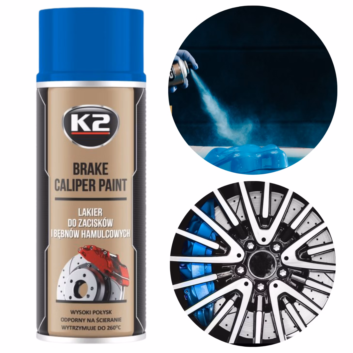 BRAKE CALIPER 400ml BLUE ספריי קליפר כחול