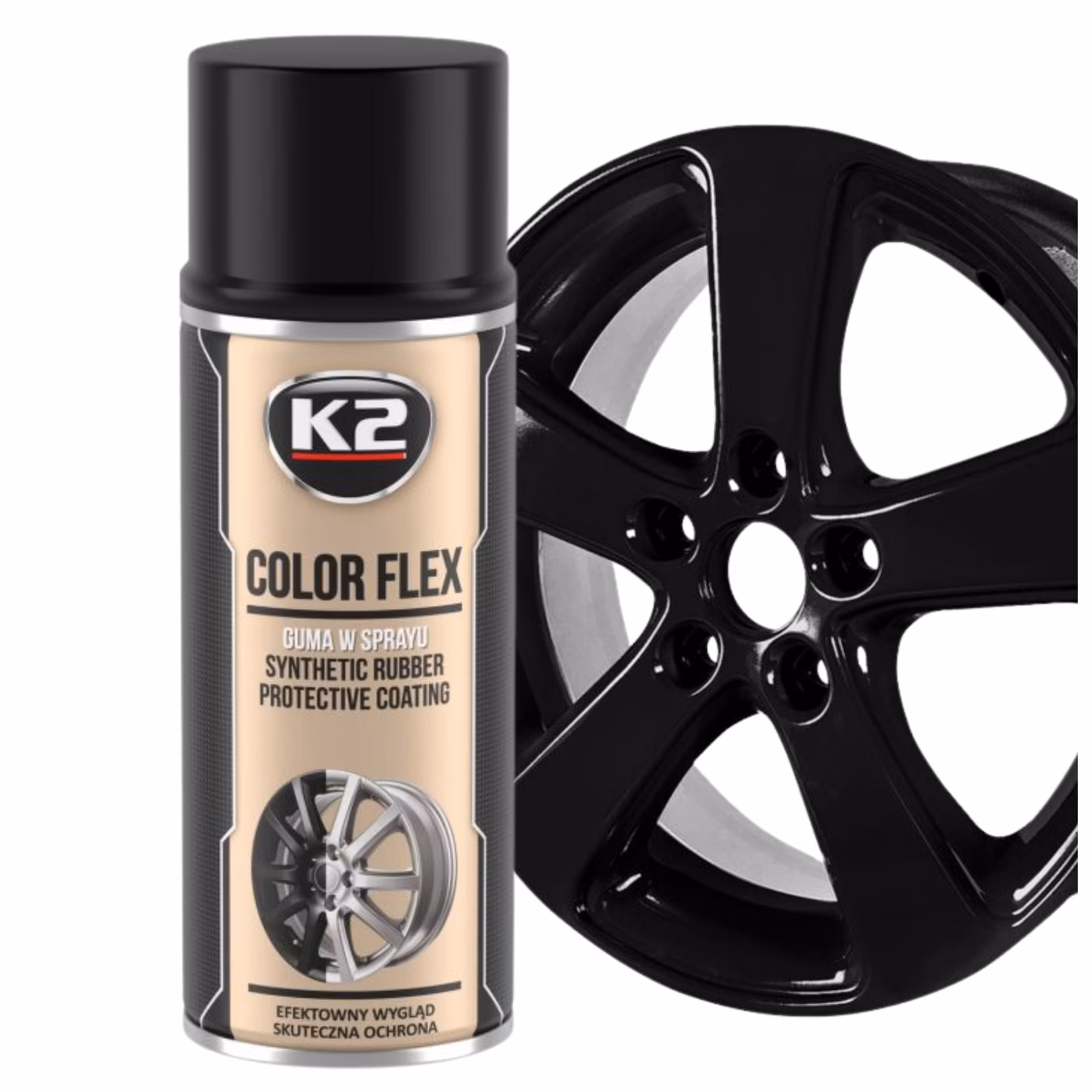 COLOR FLEX BLACK 400ML ספרי צבע שחור גומי