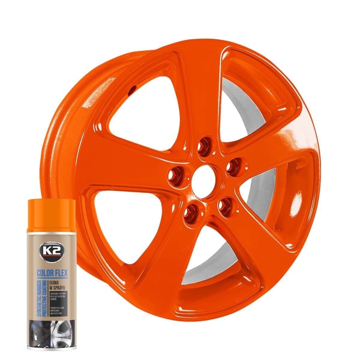 COLOR FLEX ORANGE 400M ספרי צבע אורנג גומי