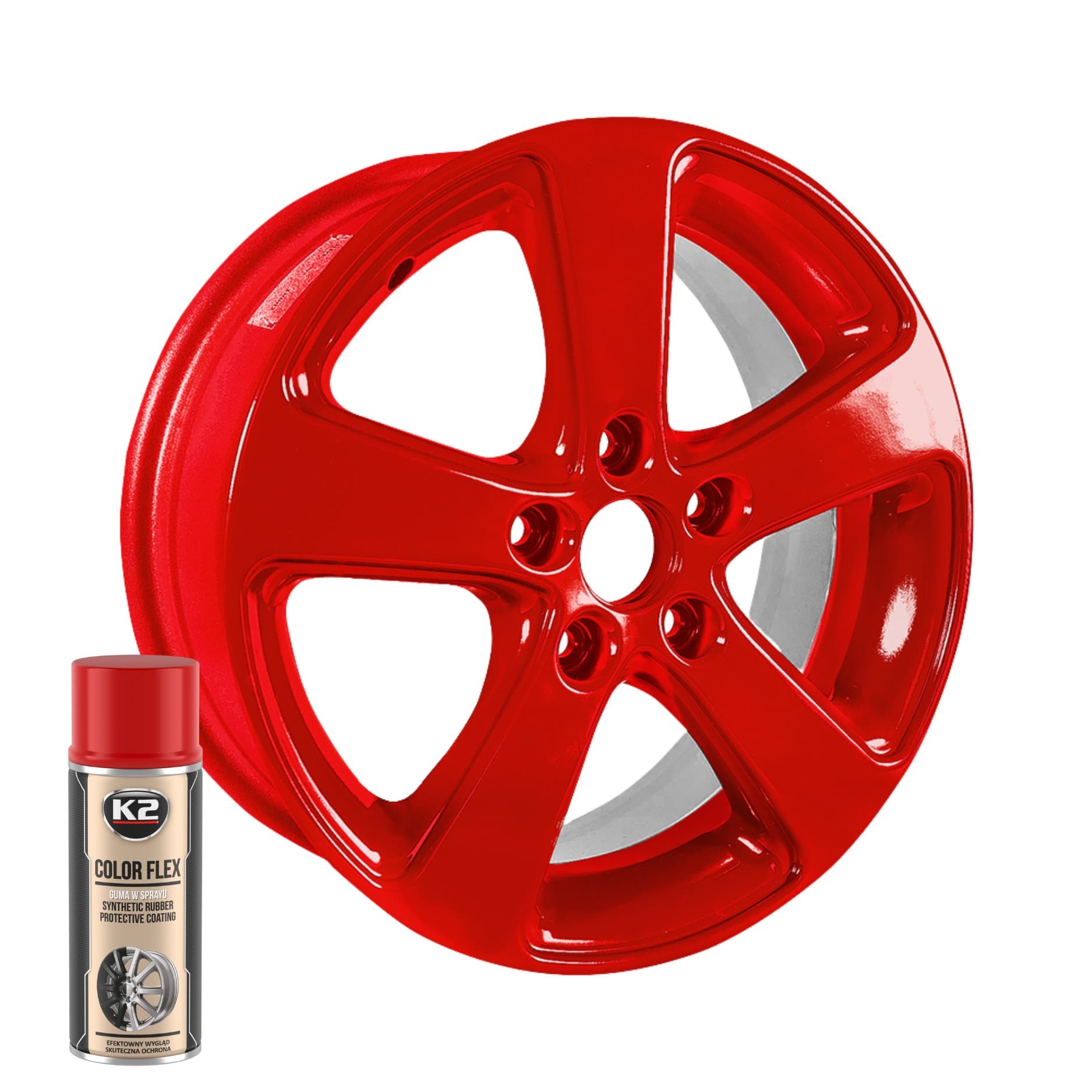 COLOR FLEX RED 400ML ספרי צבע אדום גומי
