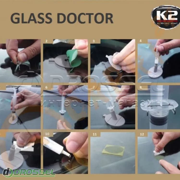 GLASS DOCTOR ערכה לתיקון זכוכית/מסך