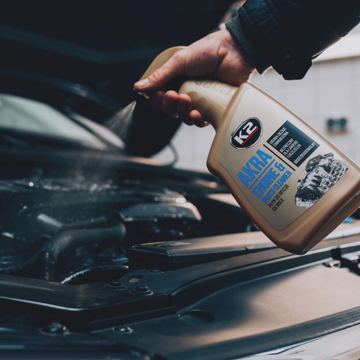 AKRA 770ML תרסיס לניקוי חלקי מנוע מלכלוך חיצוני