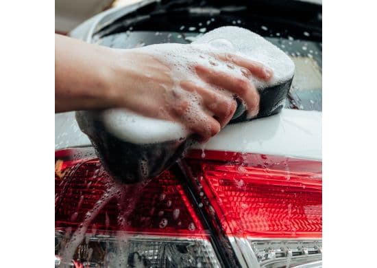 Two-side sponge for manual washing ספוג מקצועי לרחצות רכב