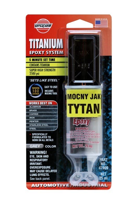 אפוקסי ממולא טיטניום מהיר TITANIUM 25ML