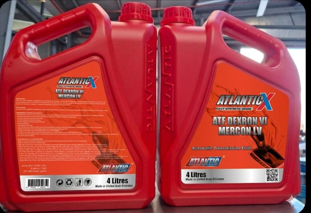 שמן גיר צהוב ATLANTIC 4x4L DEX6 ATF VI